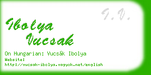 ibolya vucsak business card